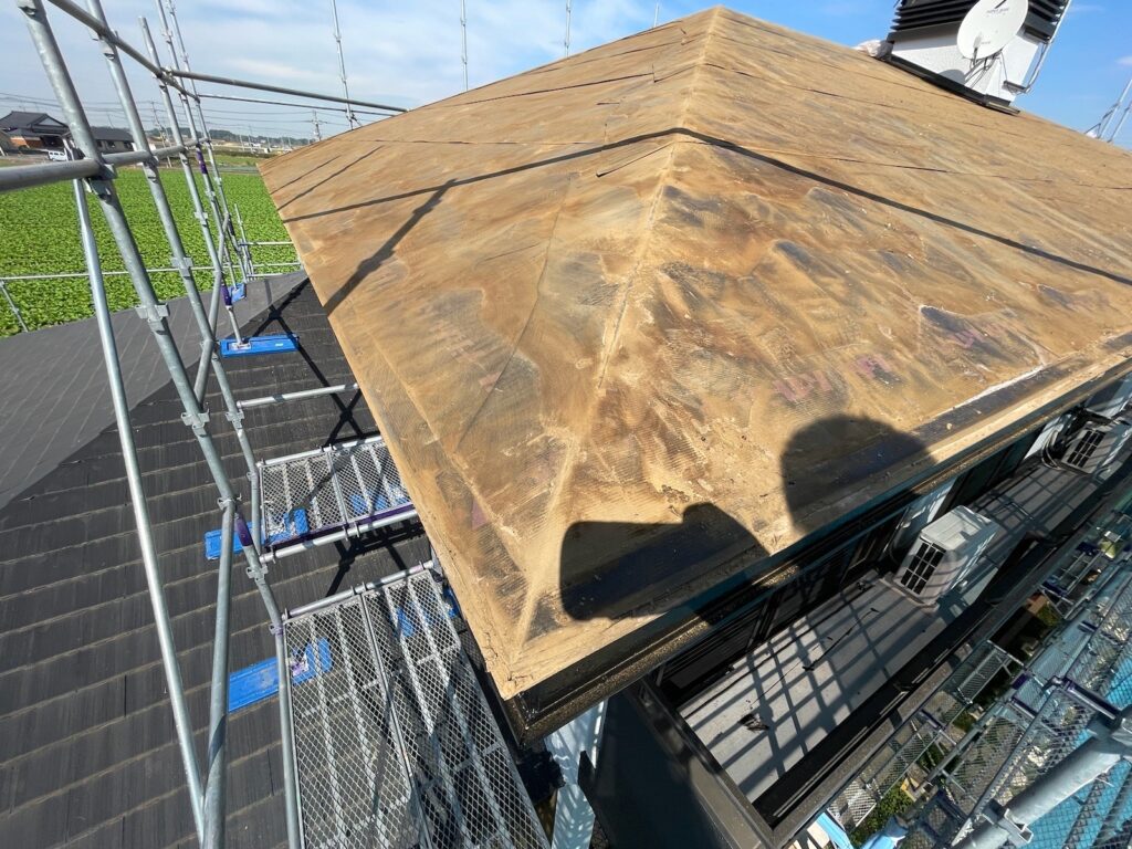 既存屋根の撤去後