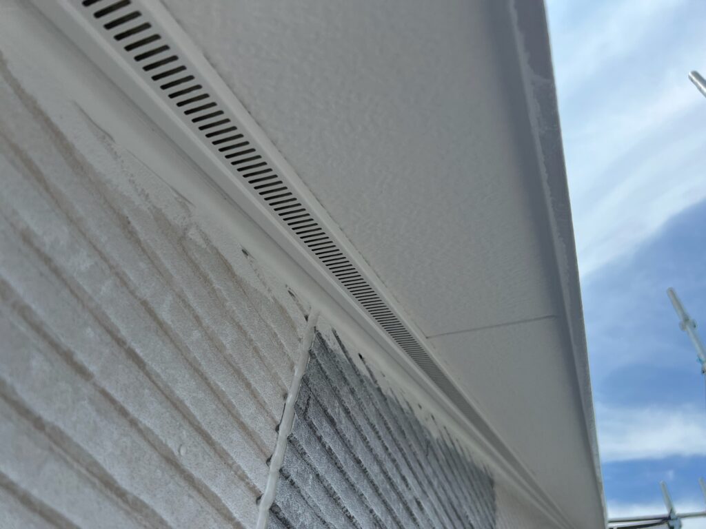 軒天中塗り（完了）