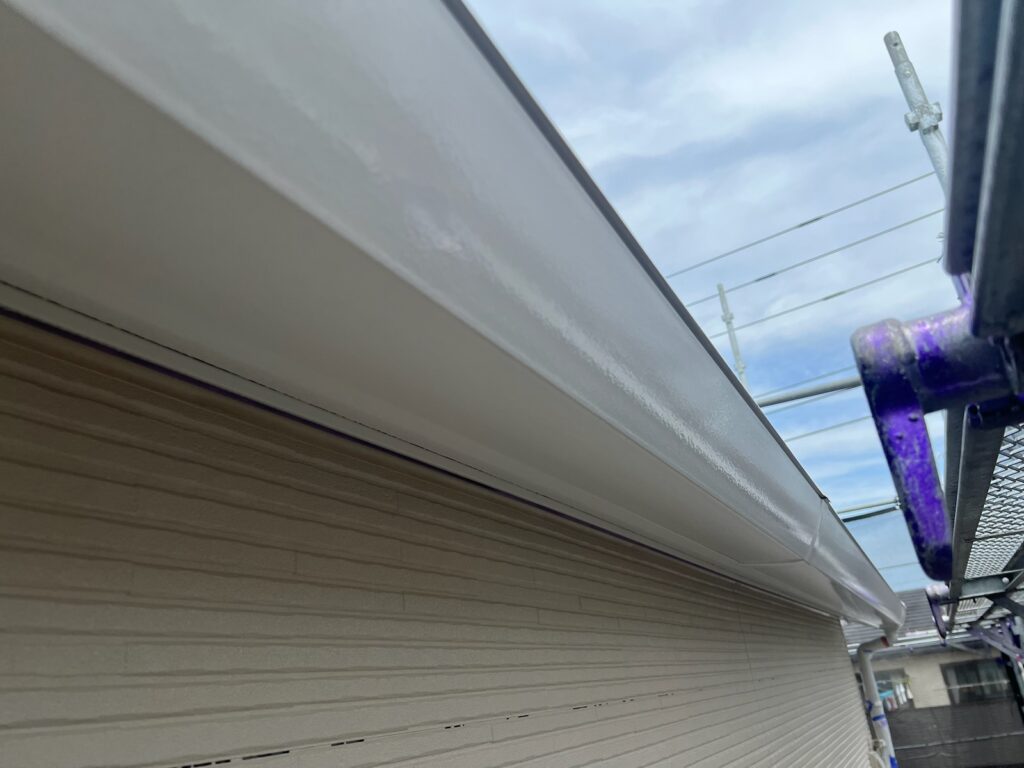 雨樋・鼻隠し上塗り（完了）