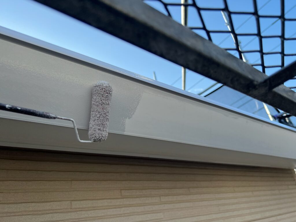 雨樋・鼻隠し中塗り