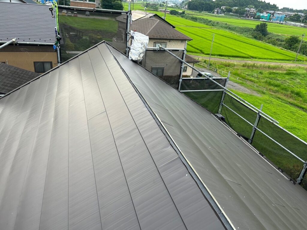 屋根本体取り付け(大屋根)