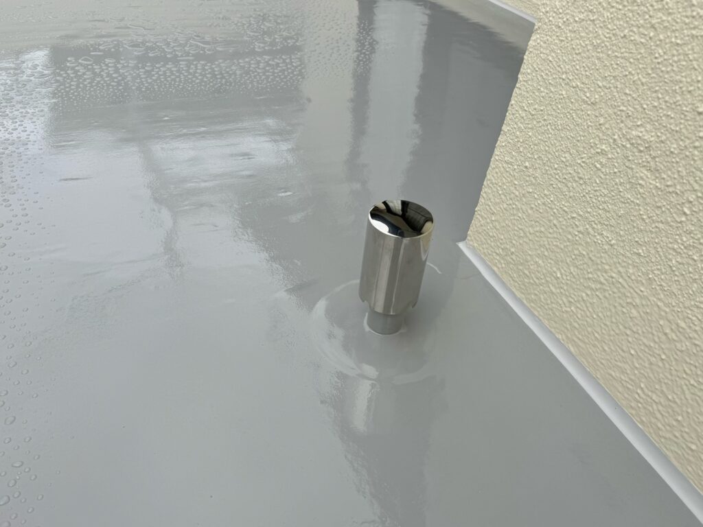 施工完了<br />
（これで防水性はバッチリです!!）