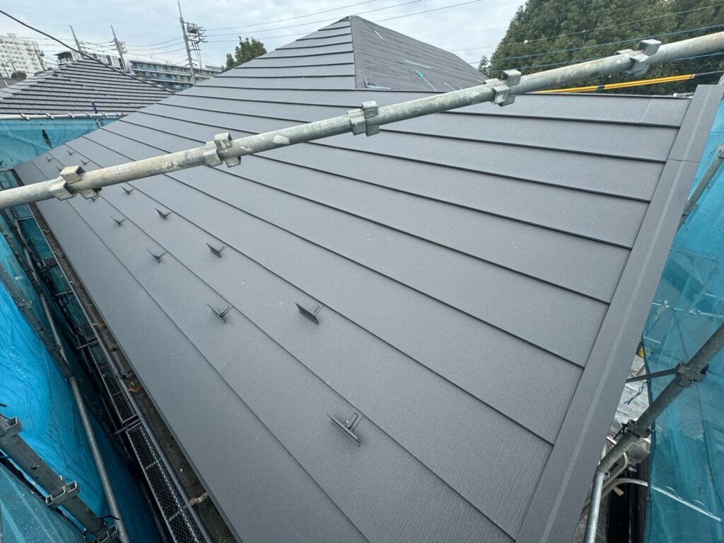 施工完了（西面）<br />
