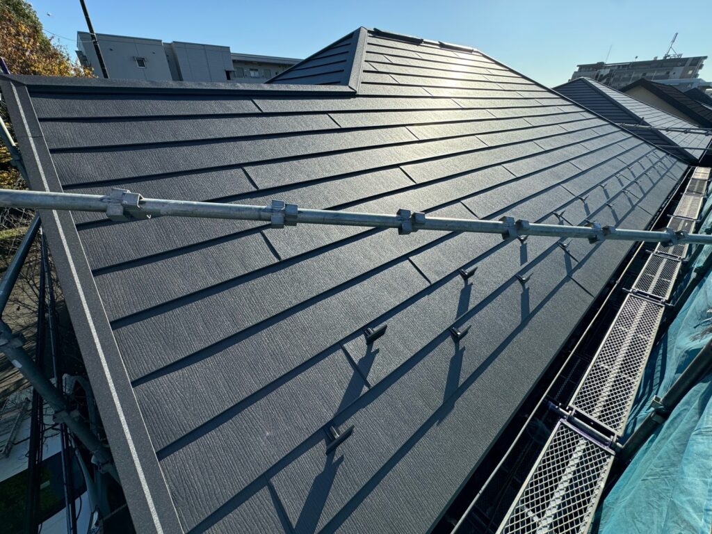 施工完了（北面）<br />
