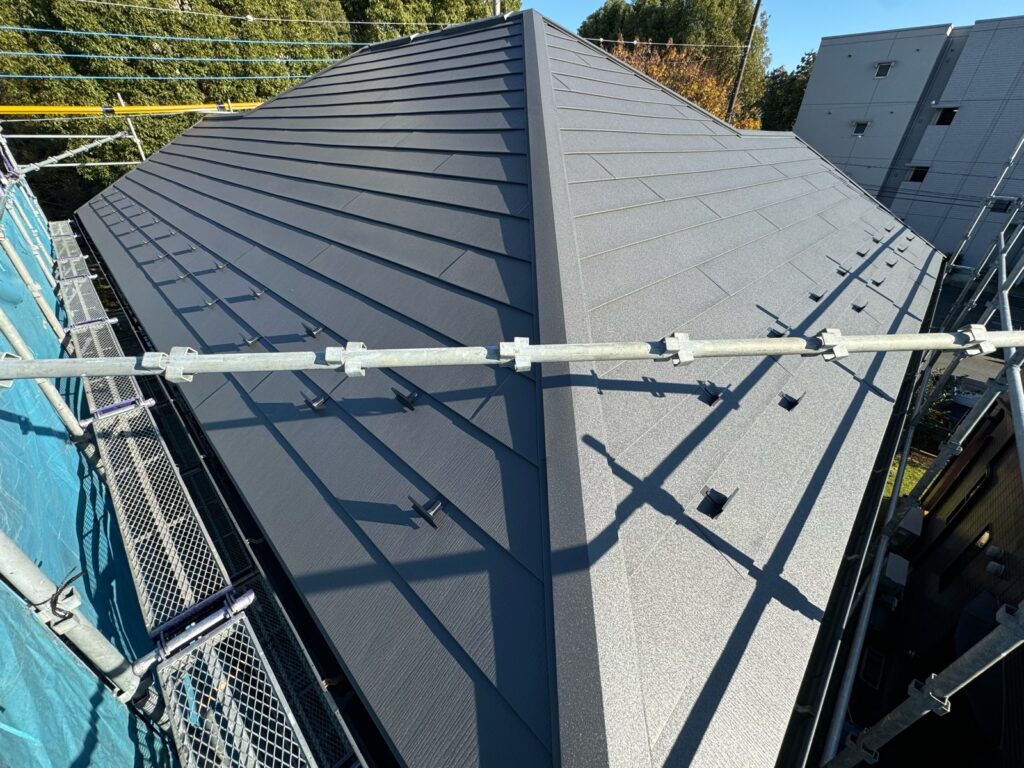 施工完了（西・北面）<br />
