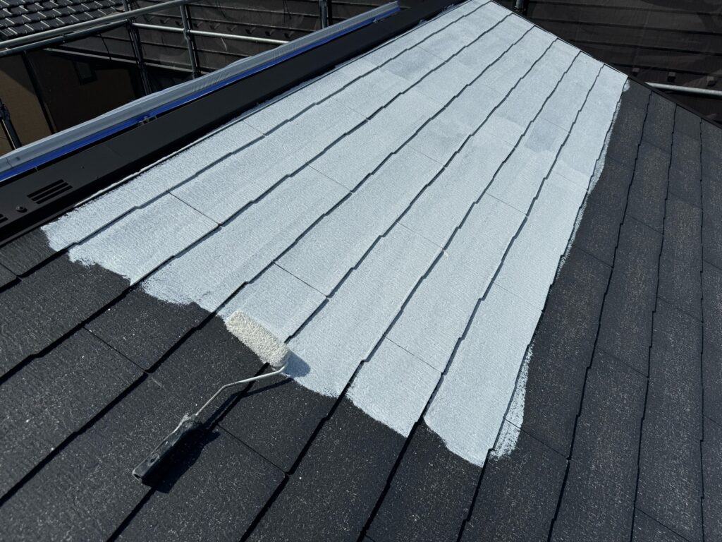 下塗り（１回目）<br />
