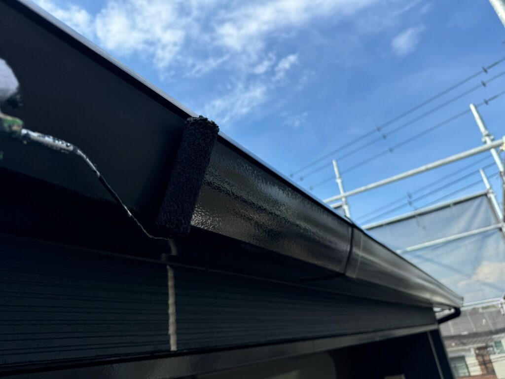 雨樋・鼻隠し中塗り