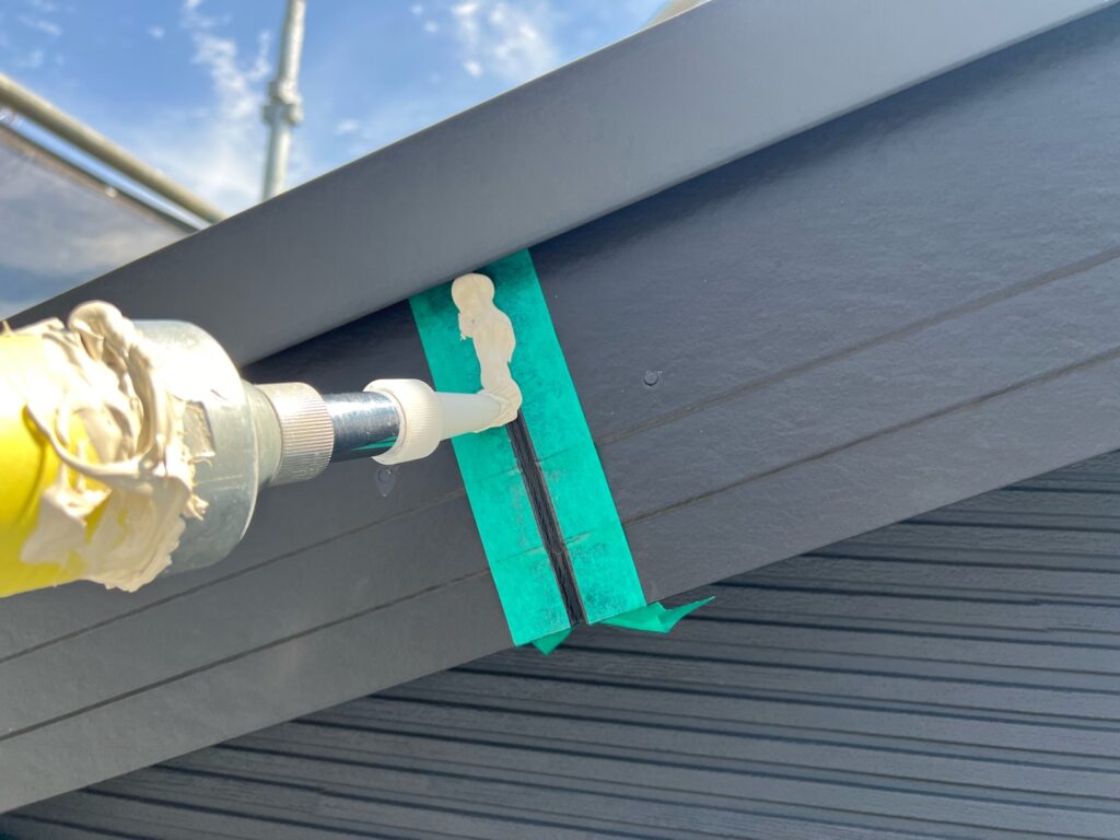 コーキング打ち込み