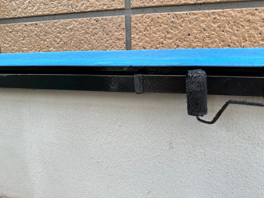 水切り上塗り（計2回塗り、完了）