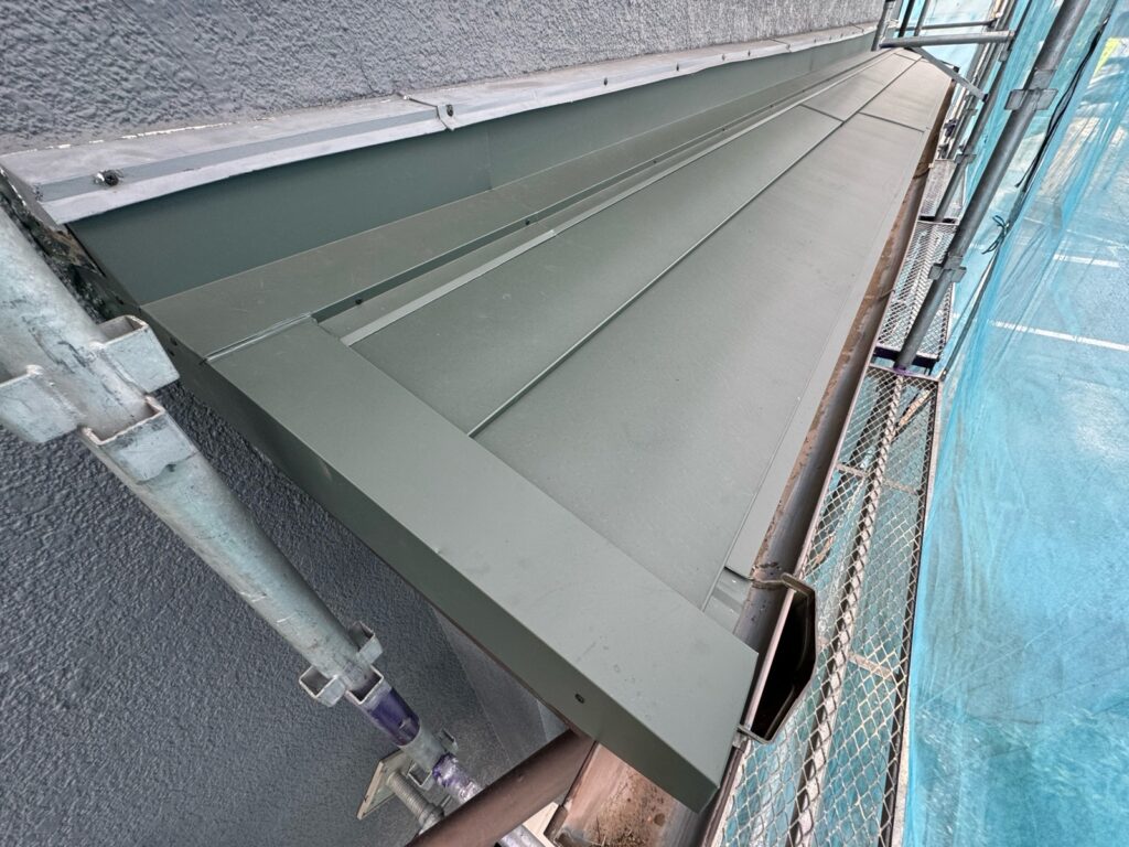 施工完了：下屋根