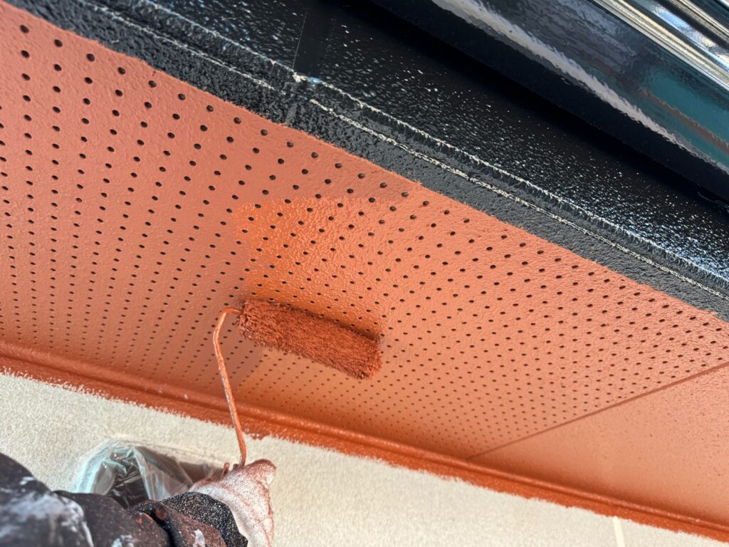 軒天上塗り（完了）