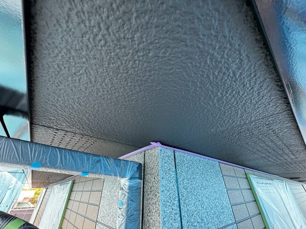 軒天上塗り（完了）