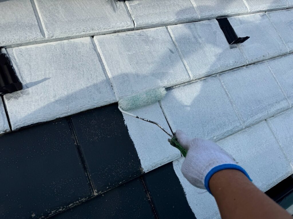 下塗り（１回目）<br />
