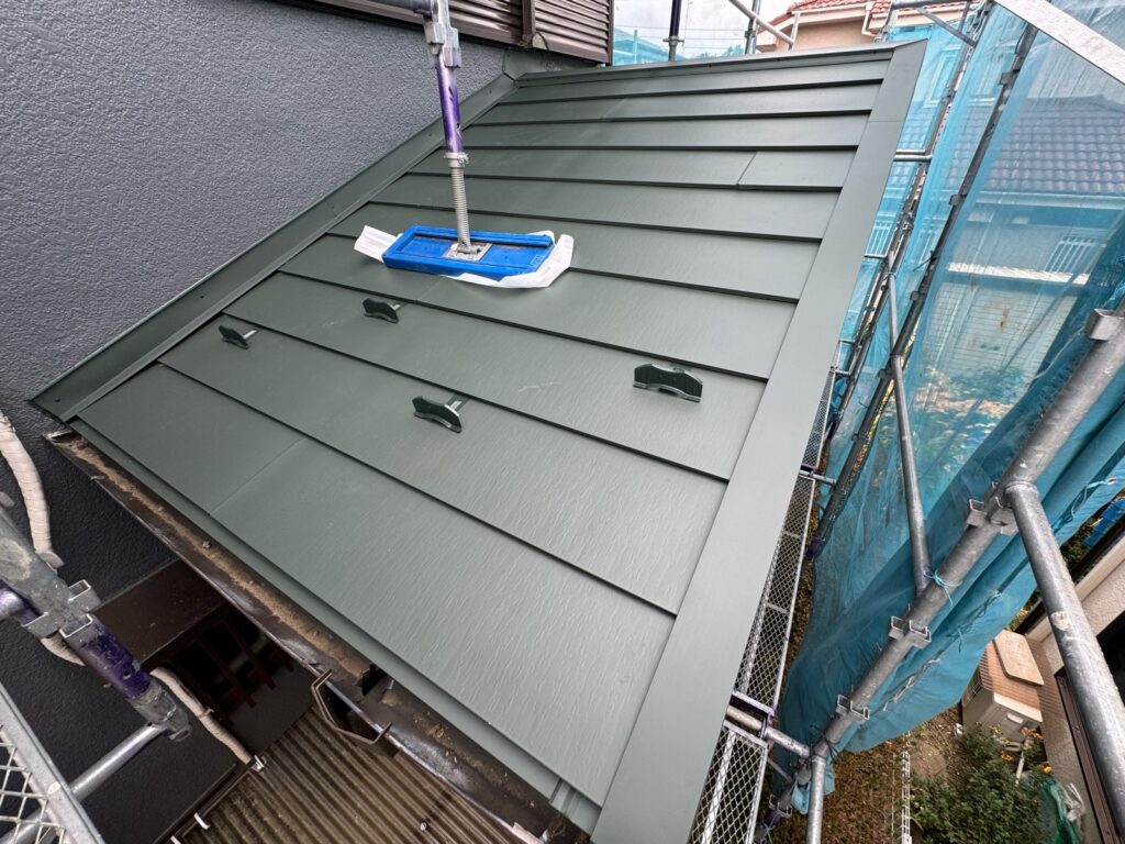 施工完了：下屋根