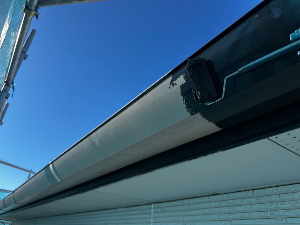 雨樋・鼻隠し中塗り