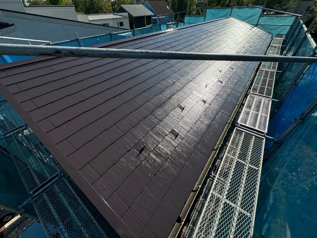 屋根施工完了：北面屋根