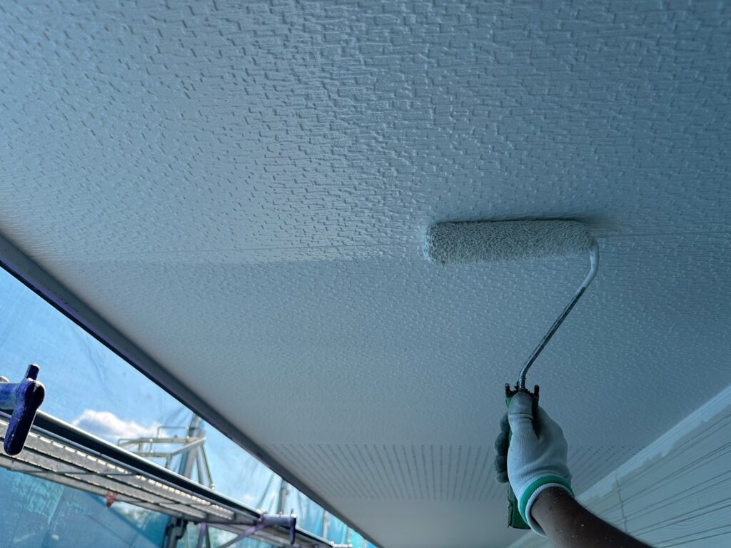 軒天上塗り（完了）