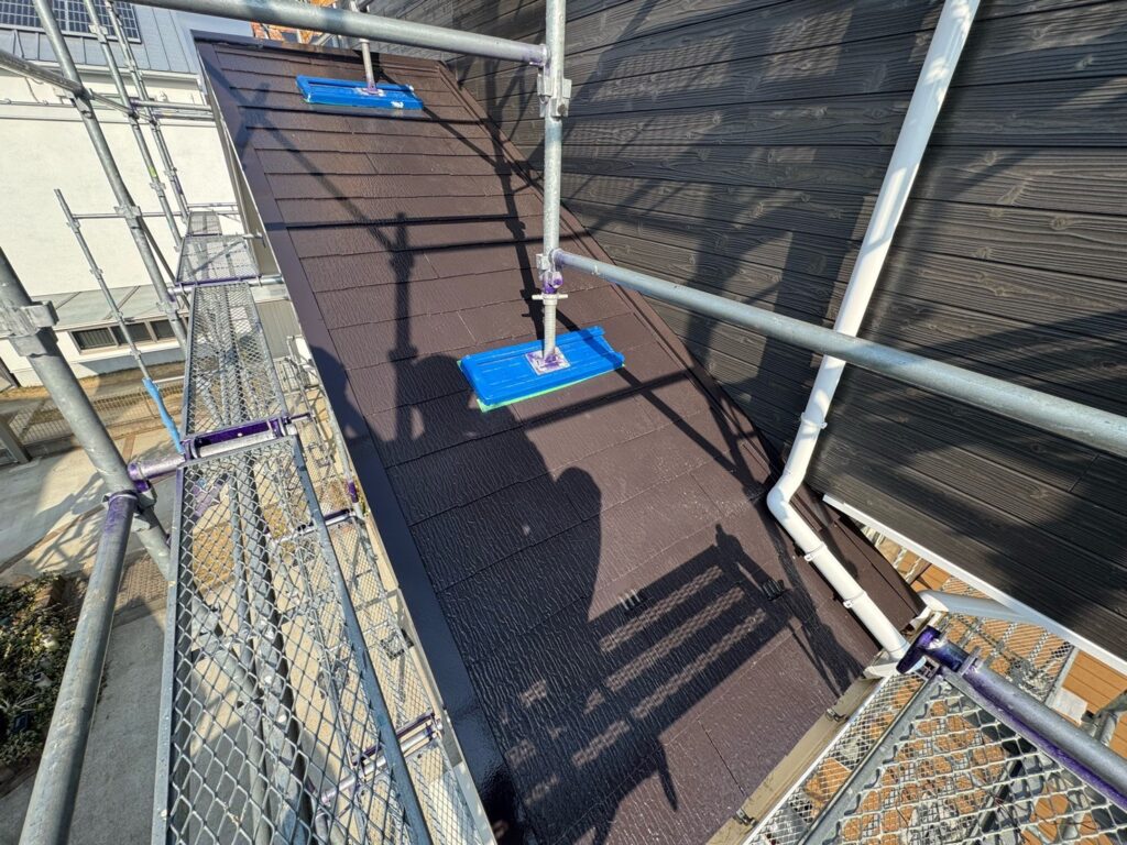 施工完了：下屋根<br />
