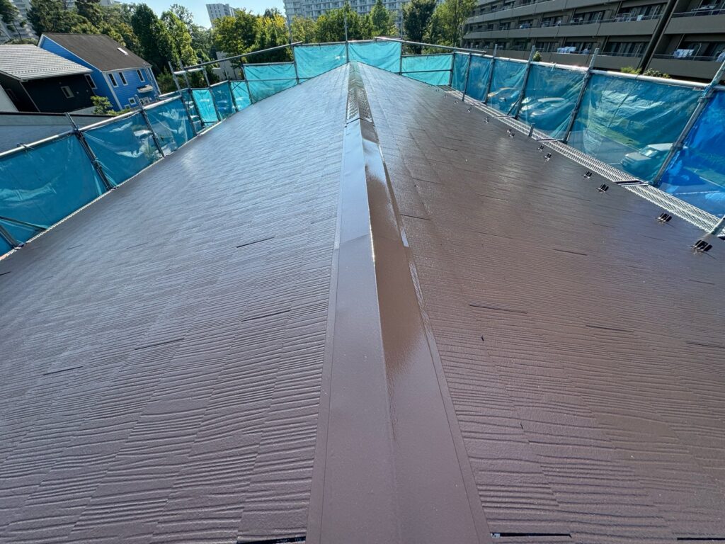 屋根施工完了