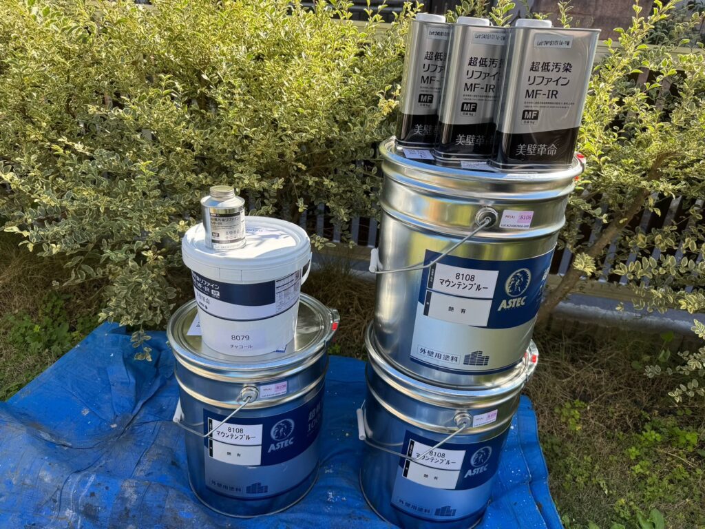 使用材料<br />
→外壁上塗り材料