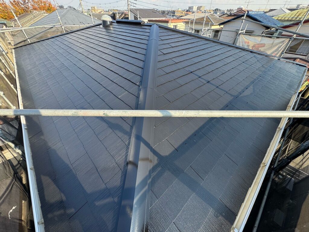 屋根：施工完了<br />
