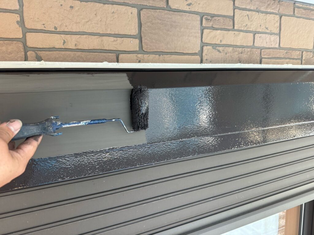 シャッターBOX中塗り