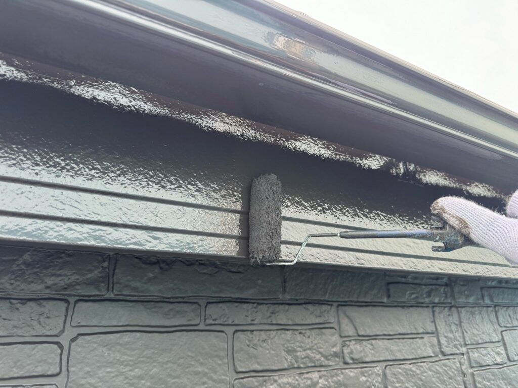 雨どい・鼻隠し上塗り