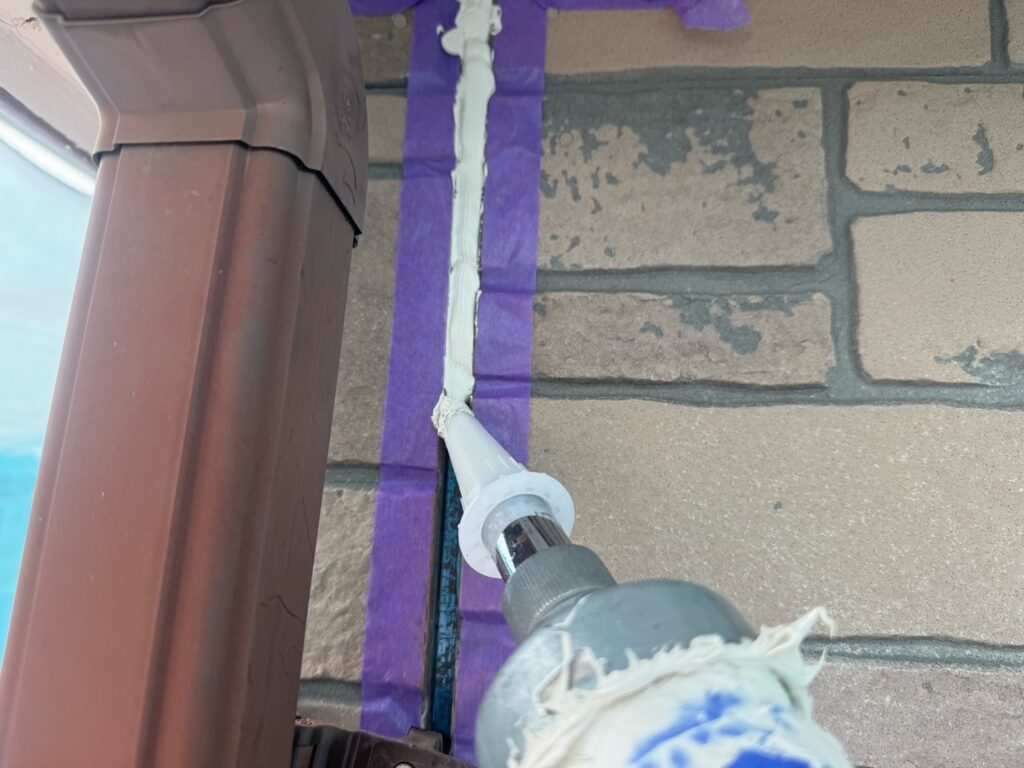 コーキング打ち込み