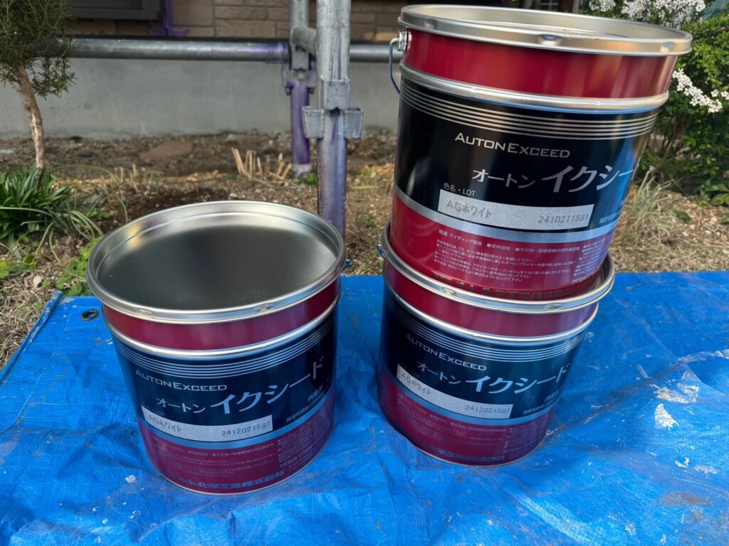 使用材料<br />
→コーキング材料