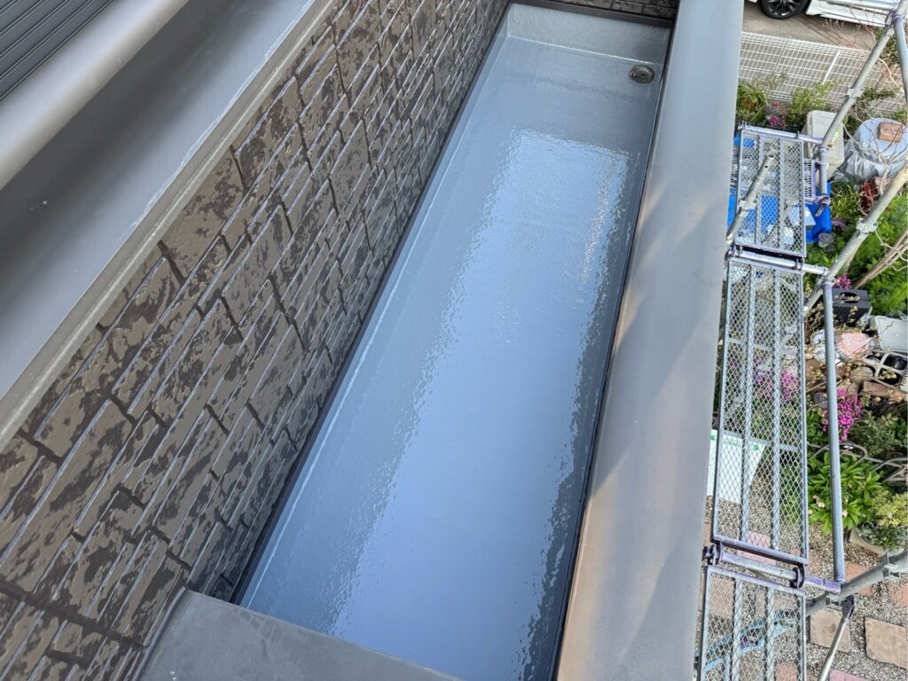 施工完了:ベランダ床(FRP防水)