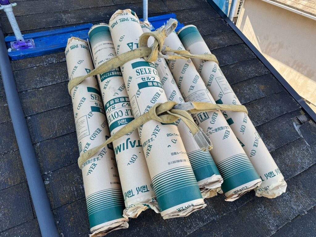 使用材料<br />
→タディスセルフカバー(粘着タイプ)