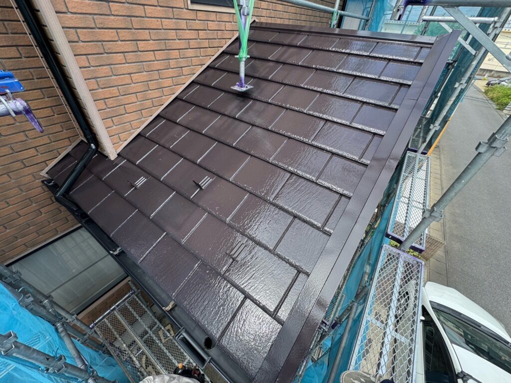 屋根：施工完了（下屋根）