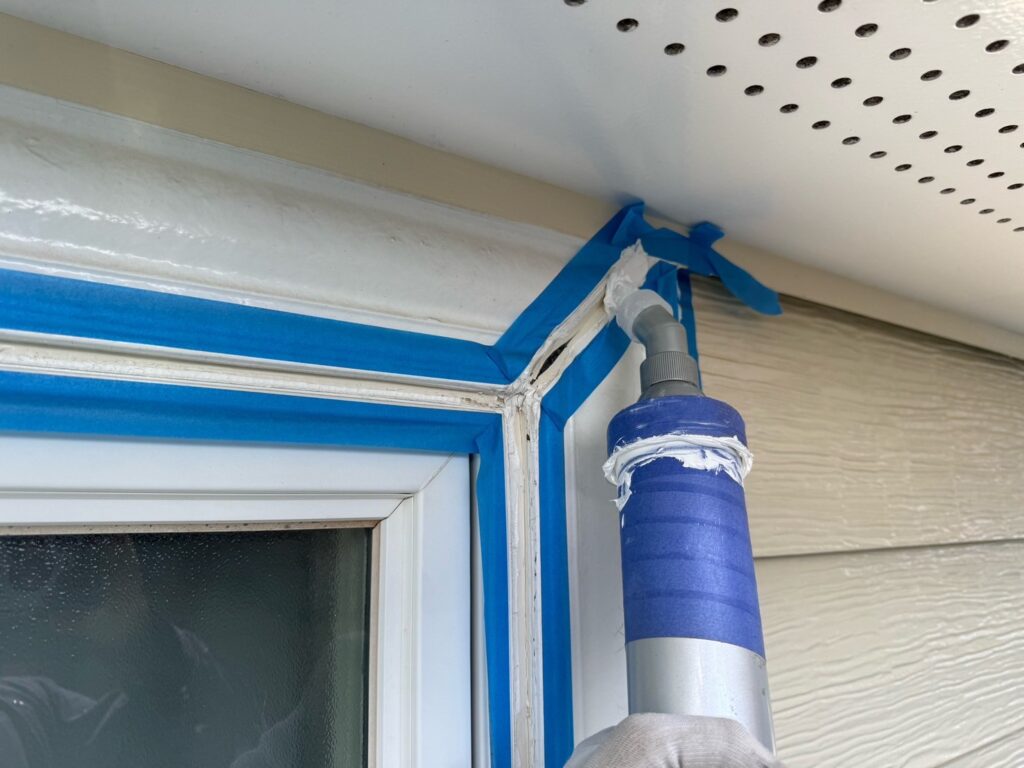 コーキング打ち込み