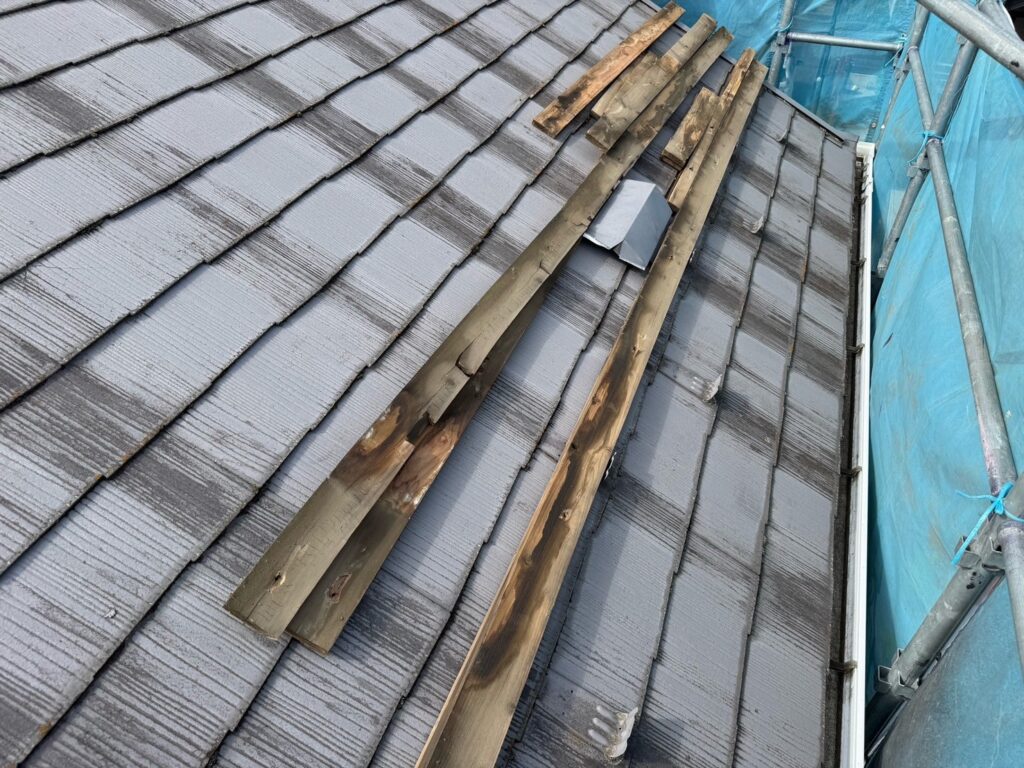 既存の貫板確認