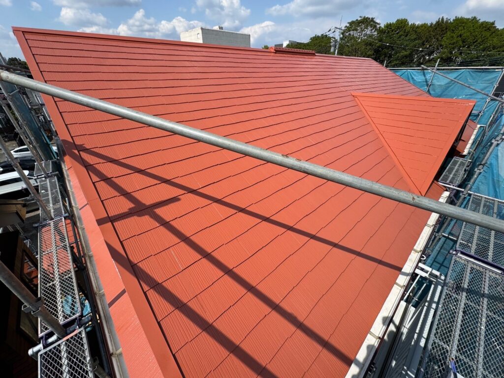 施工完了:大屋根<br />