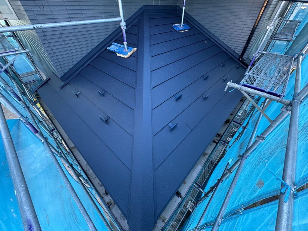 施工完了：下屋根