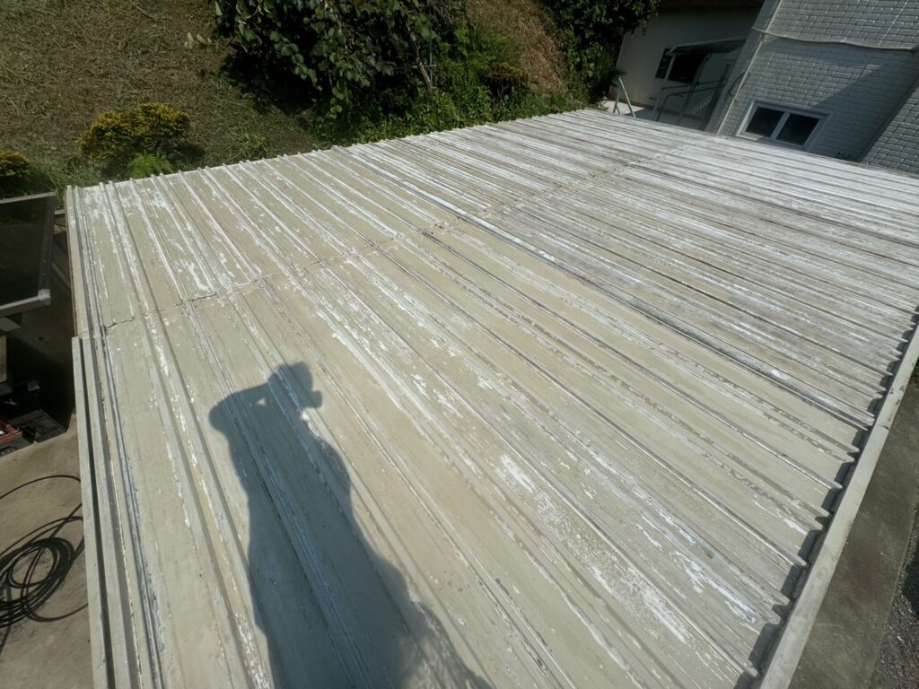 屋根洗浄後<br />
